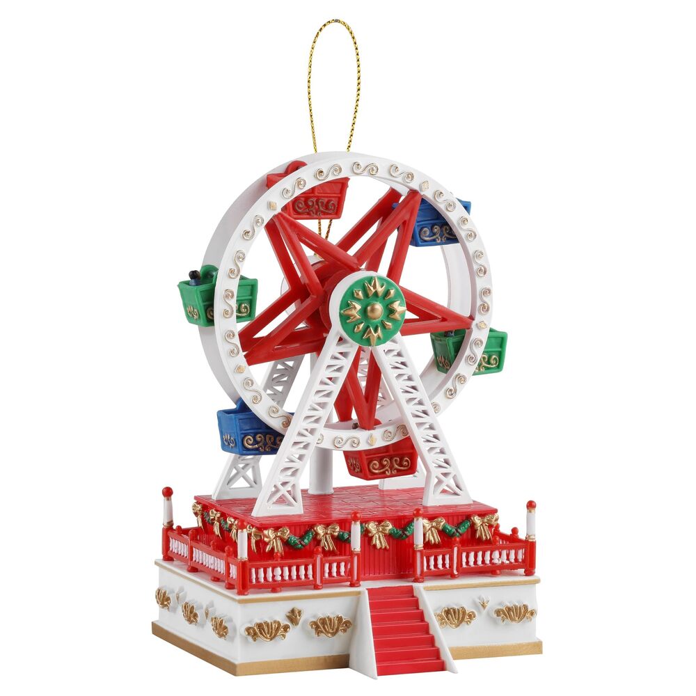 9863 Mini Ferris Wheel Music Box, Animated Christmas Decoration